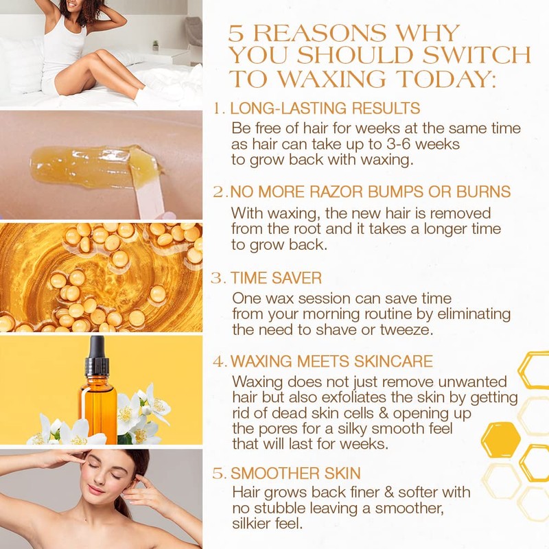 GiGi Hard Wax Beads, Golden Honee All Purpose Hair Removal