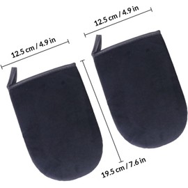 Gatuida 2 Piezas Guante Bronceador sin Exposición Negro Esponja y Enlace para Aplicación Uniforme y Cómoda, Adecuado para Cuidado Personal y Autobronceado