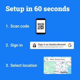 ProsperQR - Google Review Stand, All Phones Compatible, Easy Setup (3-Pack)