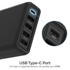 Sabrent 114W - Cargador Inteligente de 5 Puertos USB A