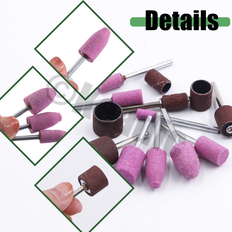 Keadic 136Pcs Polishing Grinding Wheels Set Contains Aluminum Oxide Sanding