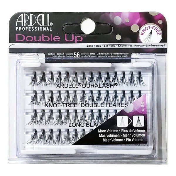 Ardell Double Up Individual Eyelashes Knot Free Naturals Long Black