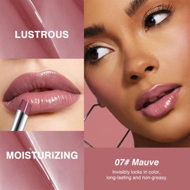 HHLTOH Mauve Berry Honey Tinted Lip Balm for Women, Hydrating Lip Oil Stick Lip Gloss Lipstick for Mature Skin, Sheer Lightweight Moisturizing Lip Tint Balm with Natural Shine, Vegan & Cruelty-Free