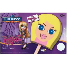 Blue Bunny Lot of 2 Lil' Bratz With Gumball Eyes, Ice Cream Truck Decal/Sticker 5" x 8"