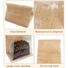 Jexila 50 Pack Small Bakery Bags with Window Reusable Cookie