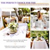 12 Pack White Tablecloths for 8 Foot Rectangle Tables 60