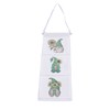 Hanging Storage Bag 3 Compartment Foldable Rhinestone Painting Pattern DIY