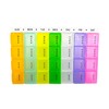 Pill Box 7 Days Coloured Pill organisor