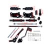 AMOPA Set of Black Style Forward Controls Foot Pegs Levers