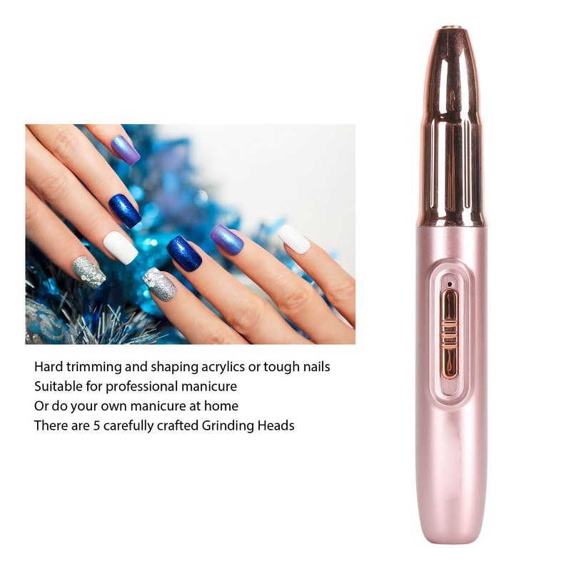 Electric Nail Drill Machine Polishing Shape Portable Electric Nail File