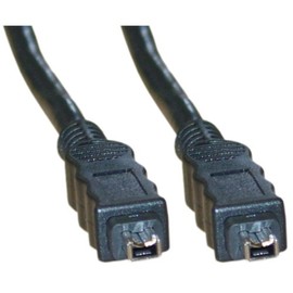 CableWholesale Firewire 400 4-pin to 4-Pin Cable, Male to Male iLink DV Cable, 4-Pin/4-Pin IEEE 1394a, Black, Firewire 400 IEEE 1394a Cord for Computer Laptop, 10 Feet