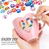 Flatback Rhinestones 10000PCS, 20 Colors 3mm Resin Gems for Nail