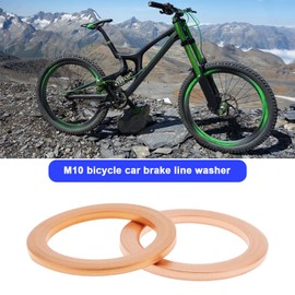 Briny River 40Pcs Automobile Brake Line Copper Washer M10 Washer 14x10x1mm Compatible with HEL Bike
