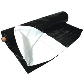 Hydrofarm Black & White Poly, 10' x 100', 4 mil