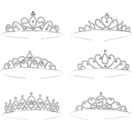 6 Pack Girls Women Headband Hair Accessories for Birthday Party (Style 1, One Size)