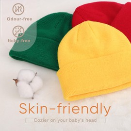 DRESHOW Toddler Beanie Kids Winter Hats Children Soft Knit Unisex Hat for Baby Boys Girls Warm Cap Beanies for 2-6 Years