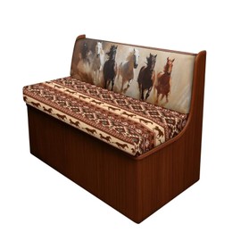SEANATIVE Aztec Horse Pattern RV Dinette Cushion Covers Couch Cushion Slipcovers Stretch Camper Cushions Cover Replacement Sofa Slipover for Travel Trailer Couch Backrest Cover & Bench Cover
