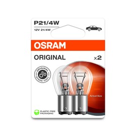 OSRAM ORIGINAL LINE 12V, P21/4W, signal lamp, Metal Base, Double Blister, (2 lamps)