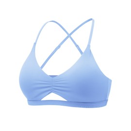 YEOREO - Sujetadores deportivos para mujer, tirantes cruzados, espalda abierta, copas extraíbles de bajo impacto, para gimnasio, yoga, entrenamiento