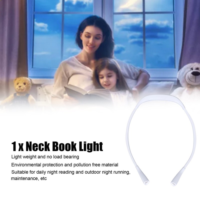 Neck Book Light USB Rechargeable Portable LED Neck Hanging Lamp