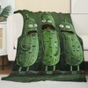 Pickle Blanket Pickle Gifts for Men Throw Blanket,Pickle Gifts Bedding