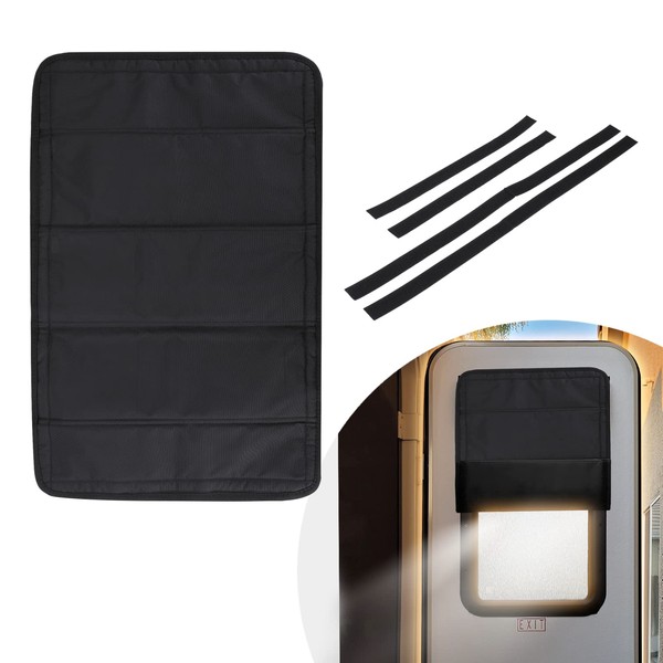 BougeRV RV Door Shade Cover, Foldable RV Sun Shade Windshield