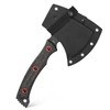Ccanku C1393 Camping Hatchet Survival Axe,DC53 Steel Blade with Micarta