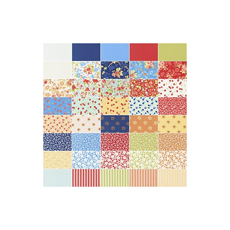 Fruit Cocktail Layer Cake®, 42-10" Precut Fabric Quilt Squares by