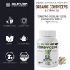 Pacific Rim Mushrooms Cordyceps Capsules - Organic Mushroom Extract Supplement,