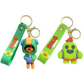 Animation Character Keychain, Cute Keychain, Gamer Gift, Durable Backpack Pendant, Party Supplies, Kids Gift, Suitable for Boys and Girls, b
