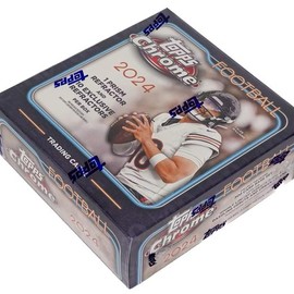 Topps 2024 Chrome Football Mega Box - Collectible Football Collectibles in a Compact Packaging