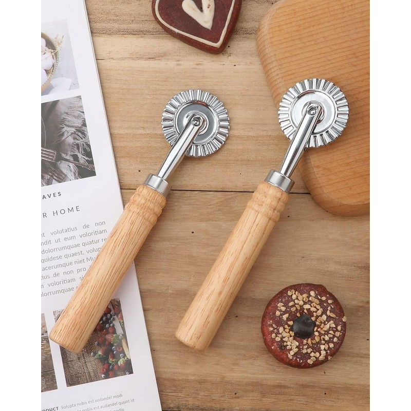 ZAMXHUG Toothed Pastry Wheel with Single Blade - 1 Piece