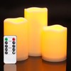 Homemory 3 Pack Flameless Candles, Outdoor Waterproof, Battery Operated LED