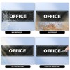 Office Sign Acrylic 9 x 3 Inches Self-Adhesive Waterproof Plastic