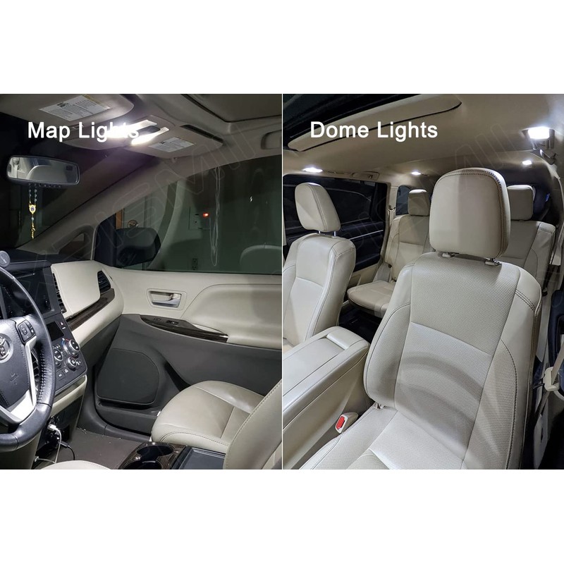 Xpismii 14 Piece 6000K White Highlander LED Interior Lights Kit