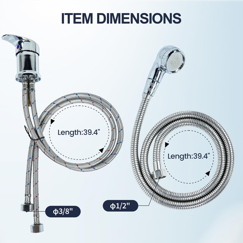 Salon Shampoo Sink Bowl Faucet and Sprayer Kit