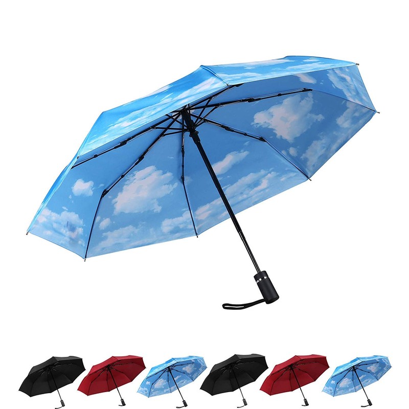 SY COMPACT Travel Umbrella Automatic Windproof Umbrellas Strong Compact Umbrella