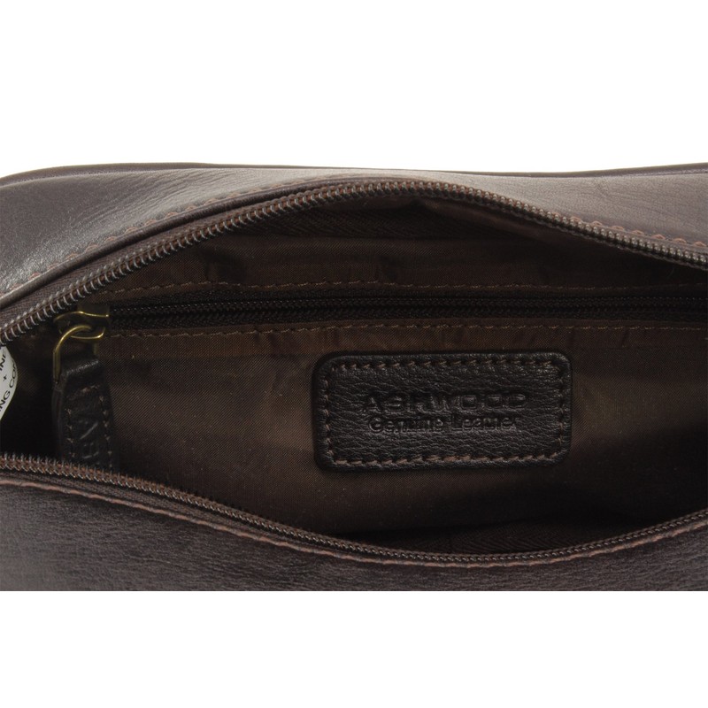 ASHWOOD - Men's Wash Bag/Shaving Bag/Travel Toiletry Bag - Genuine