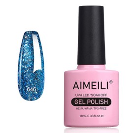 AIMEILI Gel Nail Polish Soak Off U V Hema Free Gel Polish for Nail Art Manicure Salon DIY Home - 646 10ml