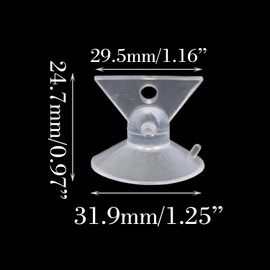 DGZZI 6PCS Rubber Inverted Triangle Suction Suckers GU10/GZ10 Lamp Cup Loading and Unloading Tools Diameter 32mm Lighting Accessories