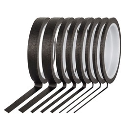 8Rolls Thin Painters Tape Total 176yards 1/8, 1/4, 1/2 inch Width Painter Tape Paint Tape masking Tape Pinstriping Tape, DIY Art TapeSmart Selection, 3" Large Core Easy to Work for Big Projects