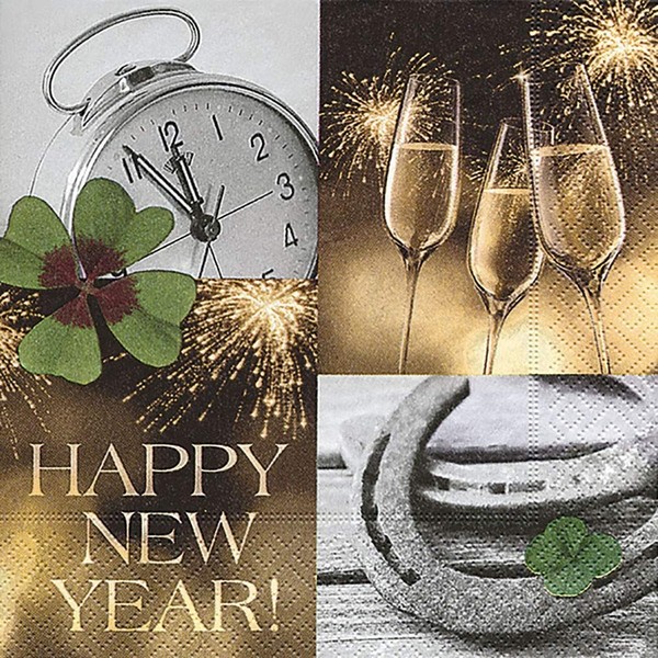 New Year Lunch Napkins "The Final Countdown"