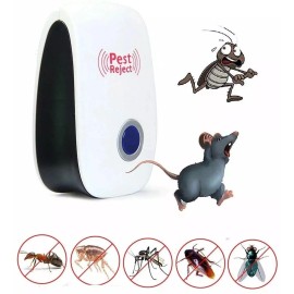 Ameribox Ultrasonic Pest Insect Rodent Repeller Electronic Plug-In Mice Rat Cockroach Bug - 1X Pack