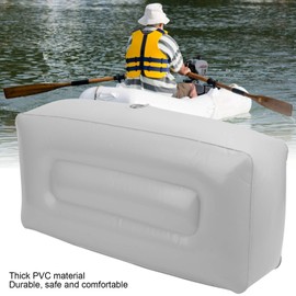 PVC Inflatable Seat Cushion, Kayak Seat Cushion Pad, Gray Fishing Boat Cushion Moisture‑Proof Inflatable Boat Seat Cushion, Comfortable for Kayak Inflatable Boat Fishing Boat