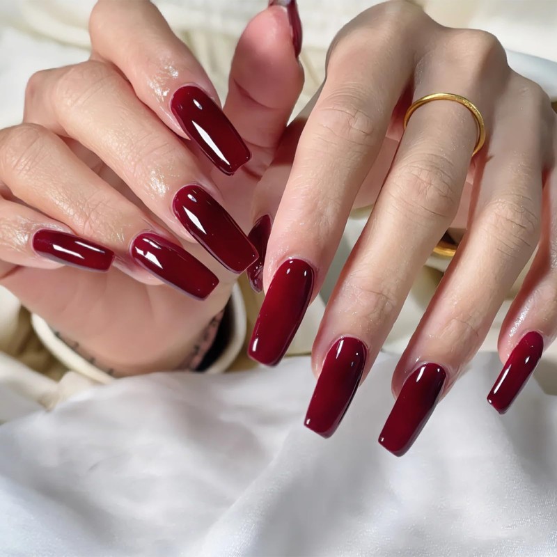 Cherry Red Nail Polish, 12ml Quick Dry Nail Lacquer, Nail