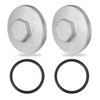 Motoforti 2 x tappet covers, valve adjustment caps for Honda