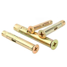 4Pcs M6 Carbon Steel Expansion Bolts,Stainless Steel Cross Head Expansion Bolts 60mm