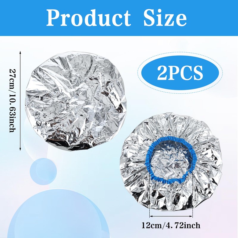 2 Pcs Heat Cap for Deep Conditioning Hair Cap for