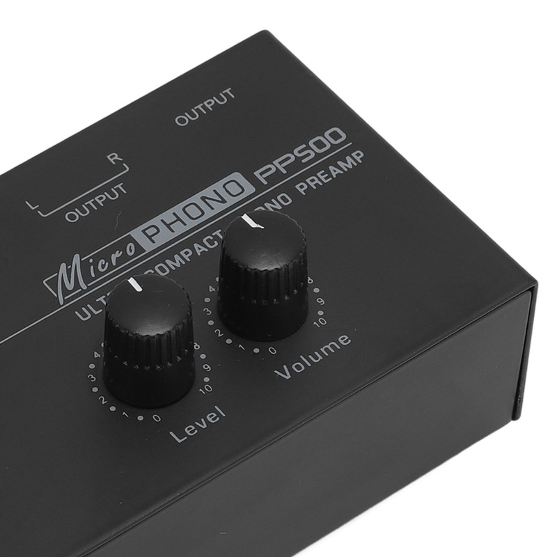 Phono Turntable Preamp Ultra Low Noise Independent Volume Control Phonograph