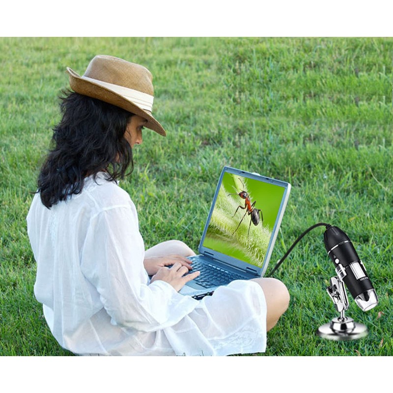 Wireless 3-in-1 Digital Microscope Handheld USB HD Inspection Camera 50x-1600x